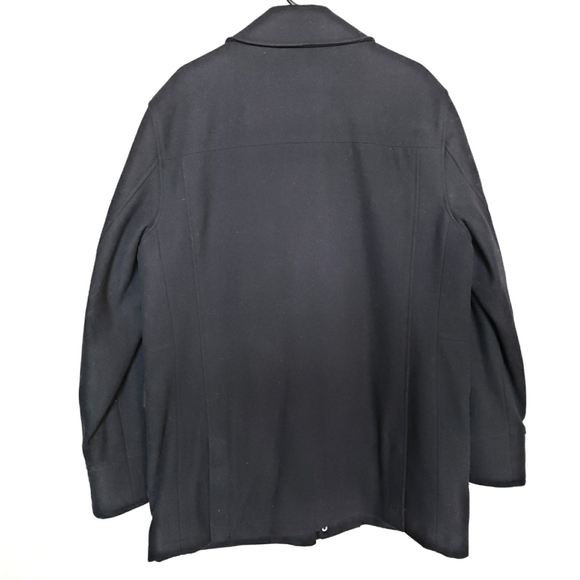 Brooks Brothers 346 Black Wool Walking Coat - Picture 3 of 4